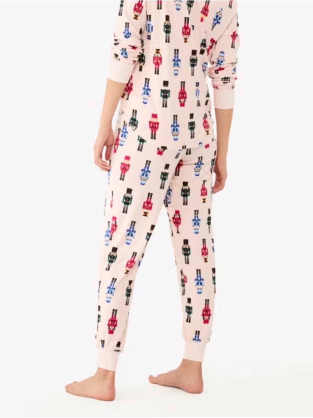 Kate Spade New York Holiday Nutcracker Print Pajama Pants - Light Pink